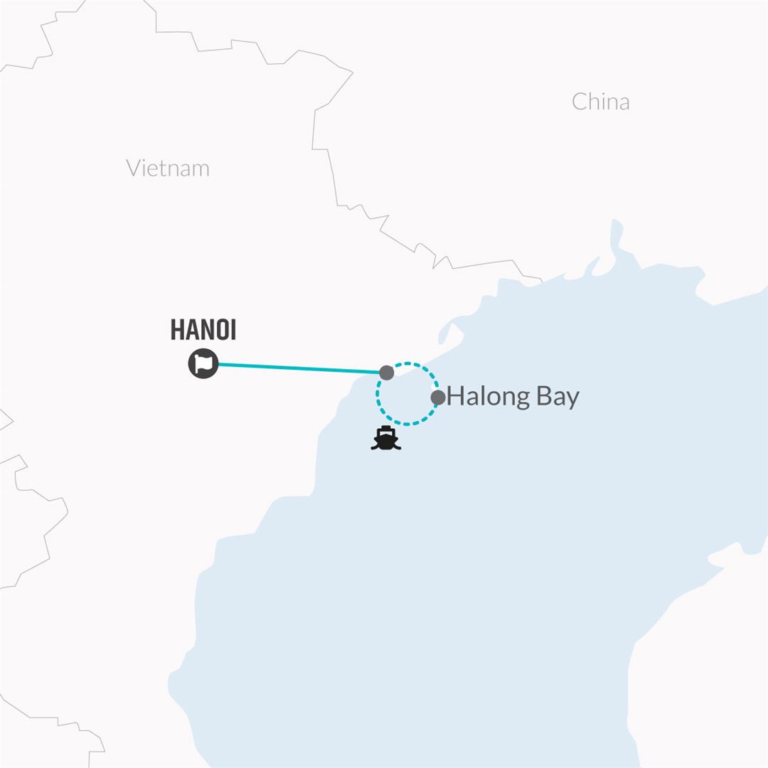 tourhub | Bamba Travel | Halong Bay Cruise 2D/1N | Tour Map