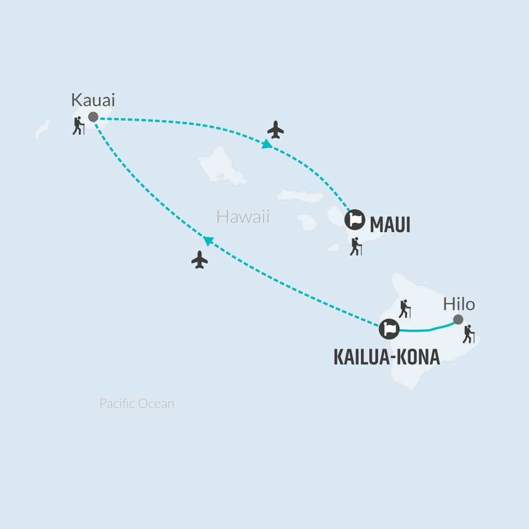 tourhub | Bamba Travel | Hawaii Trails of the South Pacific 14D/13N | Tour Map