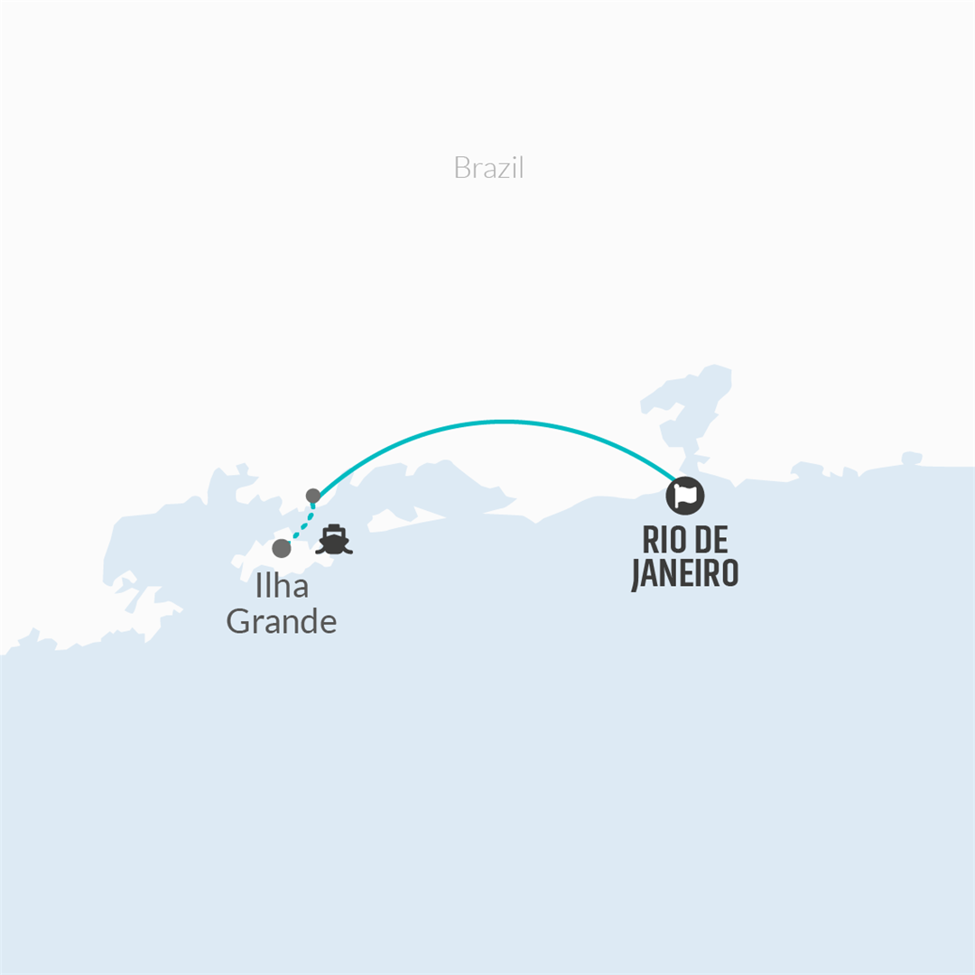 tourhub | Bamba Travel | Ilha Grande Experience 4D/3N | Tour Map