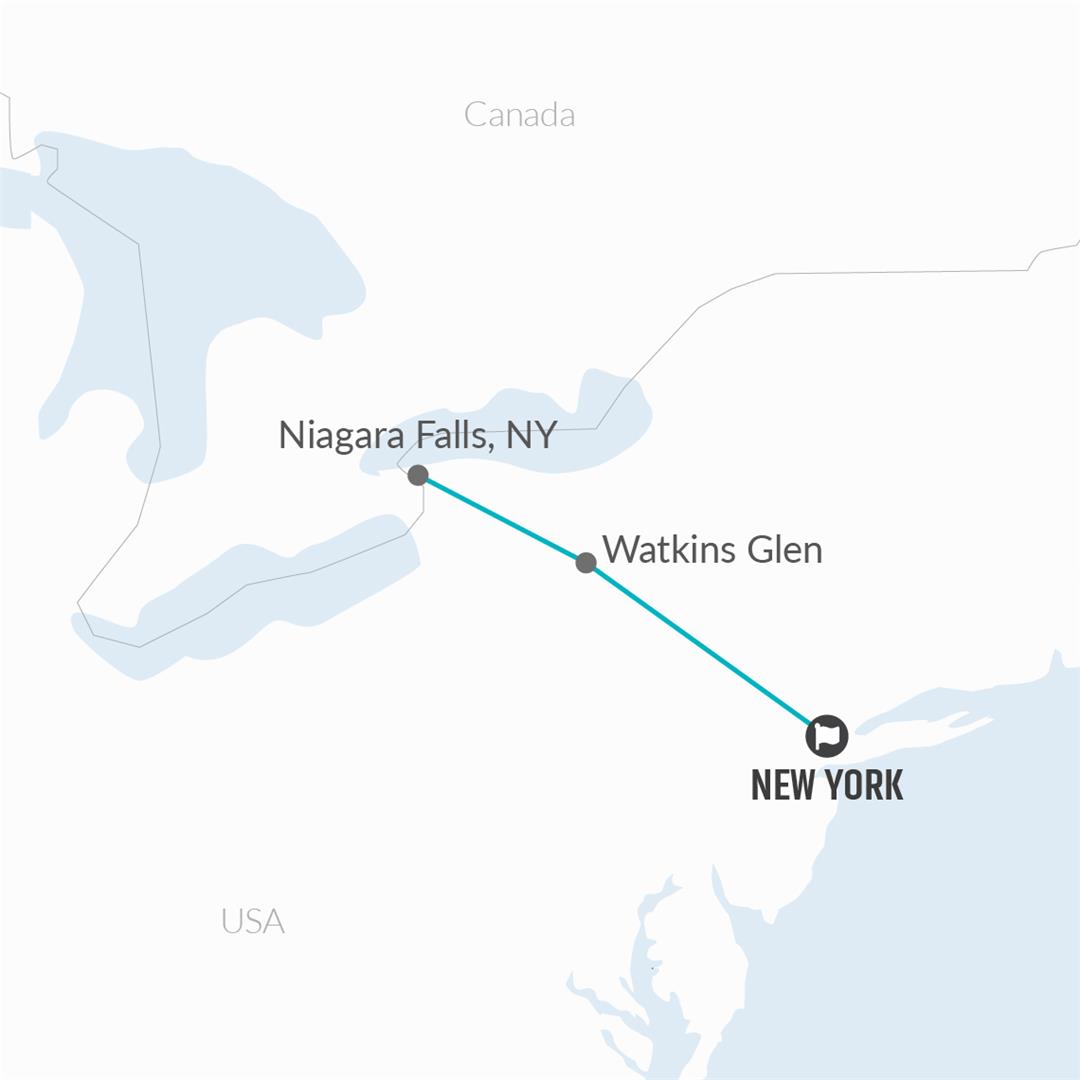 tourhub | Bamba Travel | Niagara Falls Experience 2D/1N (from New York) | Tour Map