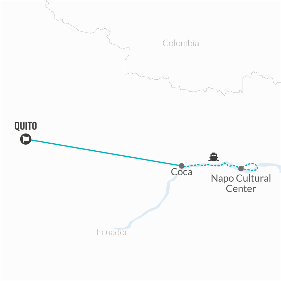 tourhub | Bamba Travel | Yasuni Amazon Expedition 5D/4N | Tour Map