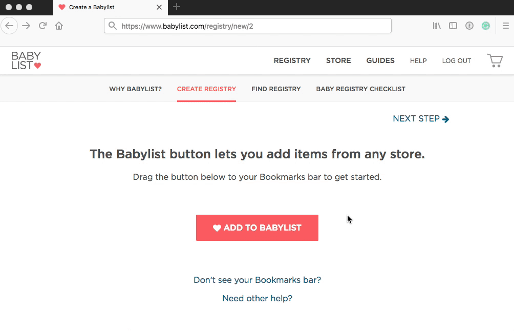 Instructions for browser