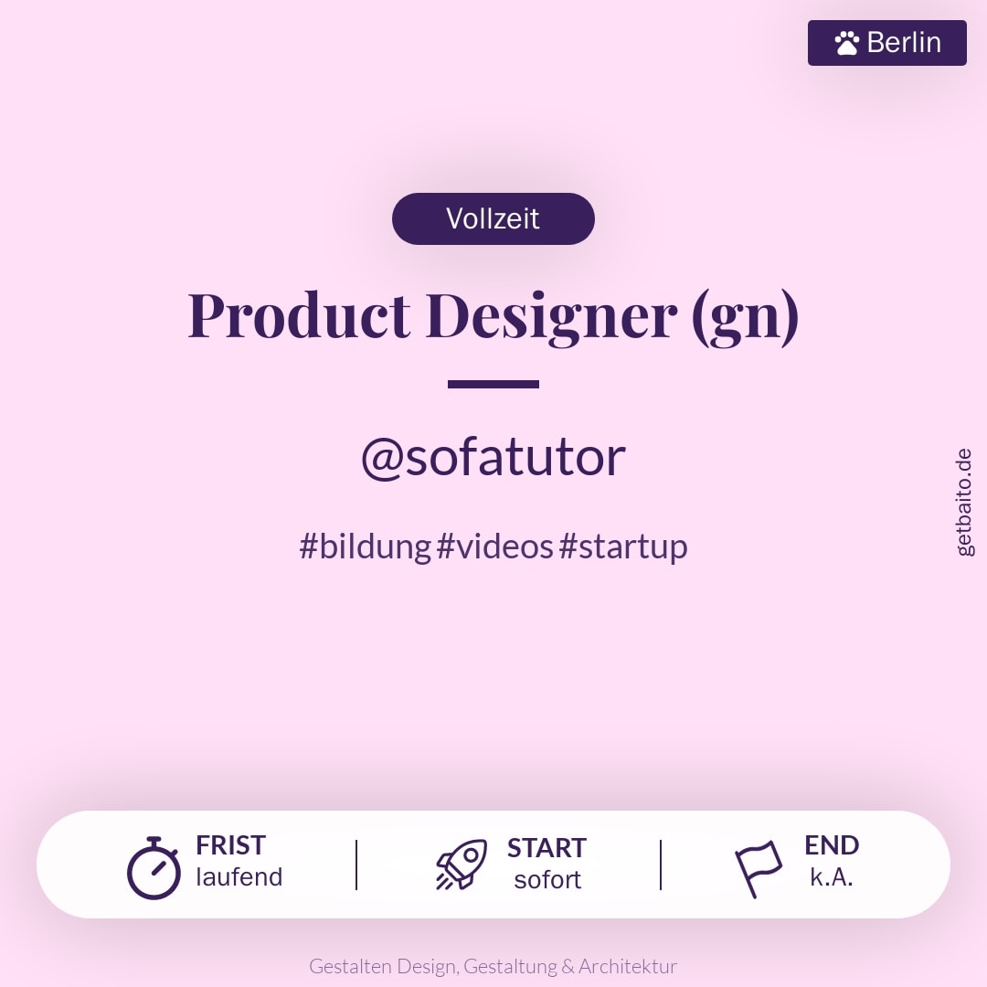 Product Designer (gn) - sofatutor