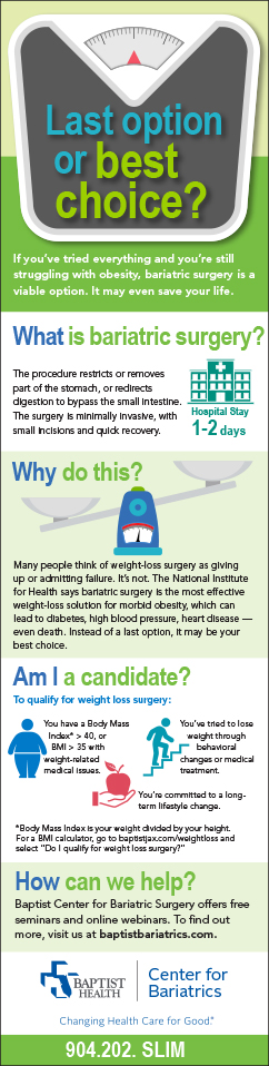 If you've tried everything, bariatric surgery may be a viable option. It could save your life.