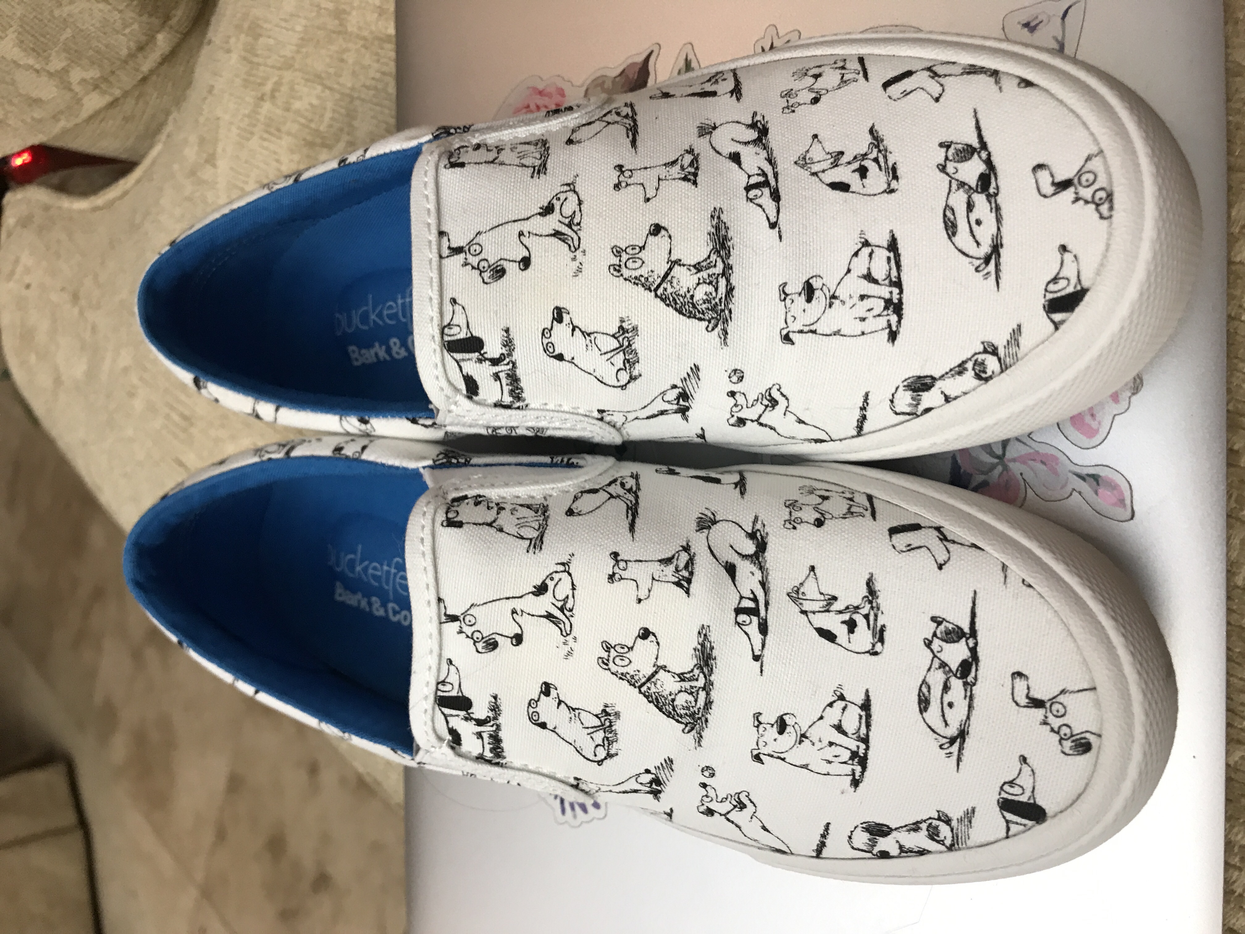 Bucketfeet SlipOn Shoes for Dog Walking Women's Shoodles