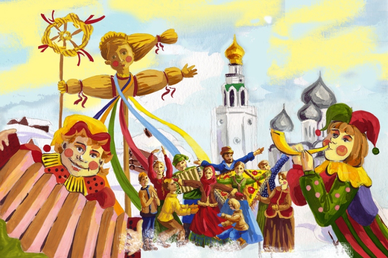 Parler de la fête russe Maslenitsa (l' imparfait)