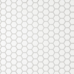 Le Cafe White Hexagon Porcelain Mosaic Tile