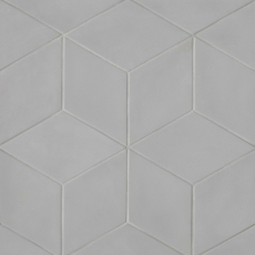 Allora 7.28x12.75 Rhombus porcelain tile in Grey