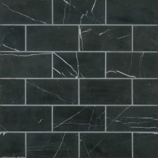 Ferrara Nero Marble 3x6 - Honed