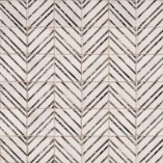 Vivace 4x4 pressed porcelain deco tile in Incline Rice matte