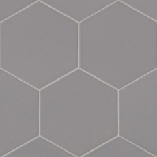 Uni Taupe 8x8 Hexagon Ceramic Tile