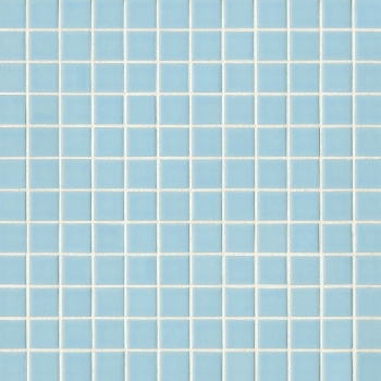 True porcelain 1x1 Mosaic in Sky