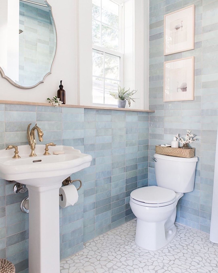 Cloe 2.5x8 ceramic tile in Baby Blue