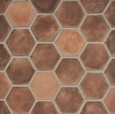 Avondale 8x8 cement Hexagon Matte Smooth Brick in Normandy Cream