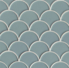 Costa Allegra Ceramic Wave Mosaic in Tide