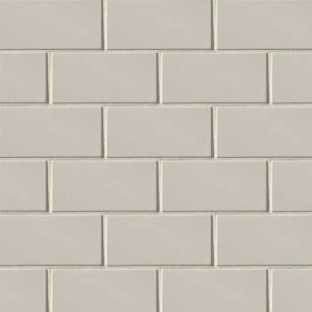 Costa Allegra 3"x6" ceramic subway tile in Cinder