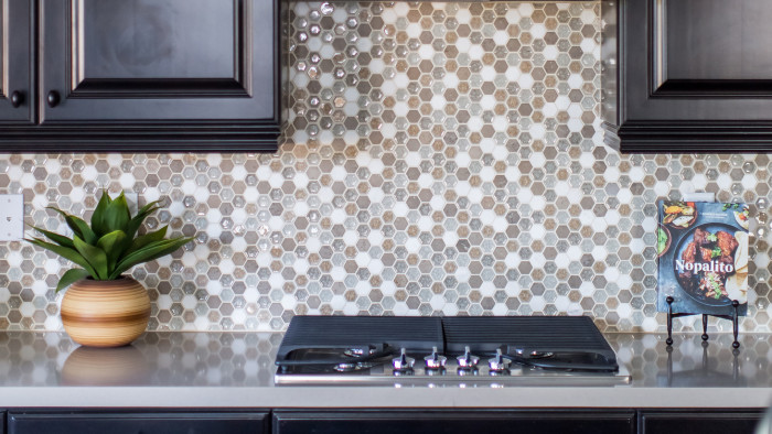 Kismet hexagon mosaic in the Serene pattern