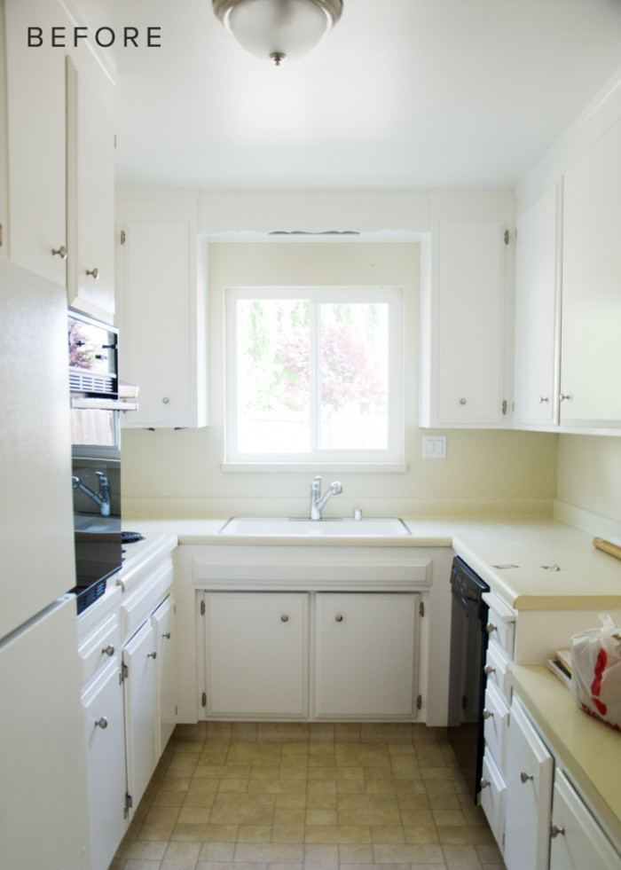 brittanyMakes - Navy, Gold, White Kitchen Reveal