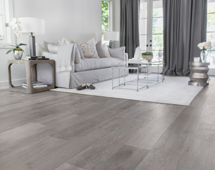 Tahoe 8x40 wood-look porcelain tile in Glacier