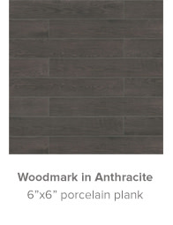 Woodmark in Anthracite 6x6 porcelain plank