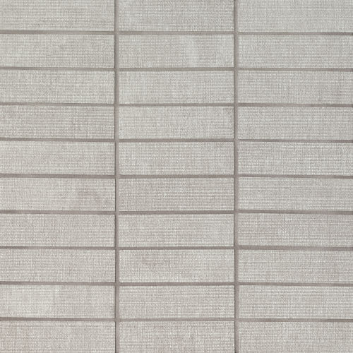 Plaza 1"x4" Matte Porcelain Mosaic Tile in Seashell