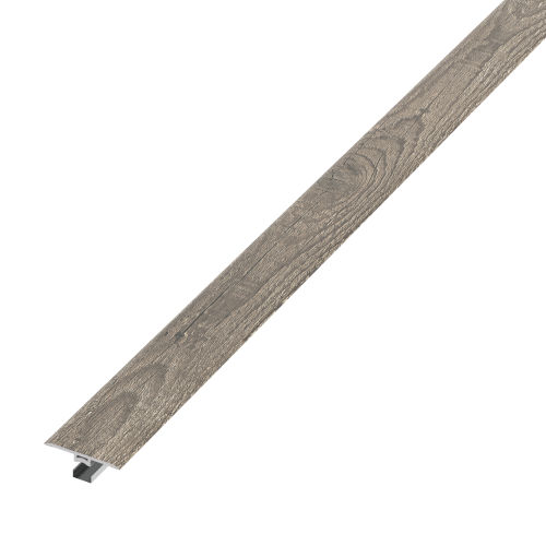 Madera Luxury SPC Vinyl T-Molding Trim in Barnwood Oak