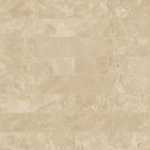 Durango 3" x 12" Brushed Travertine Tile - Straight Edge