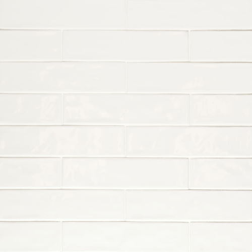 Clara 2.75" x 11" Glossy Porcelain Tile in White