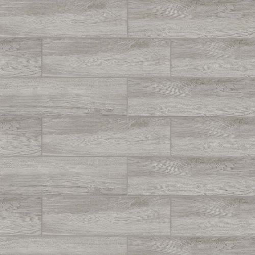 Millet 7" x 24" Wood Look Pressed Ceramic Tile in Ceniza