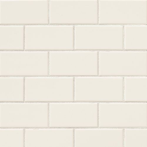 Traditions 3" x 6" Glossy Ceramic Tile in Biscuit