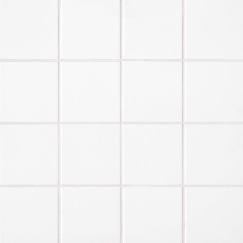 Traditions 6" x 6" Matte Ceramic Tile in Ice White