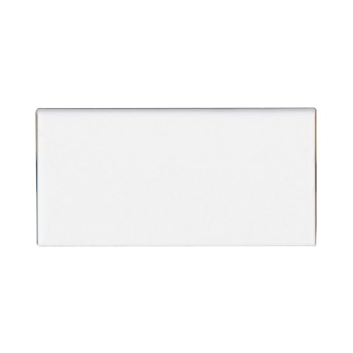 Traditions 3" x 6" - 6 Inch Side Glossy Ceramic Bullnose in Ice White