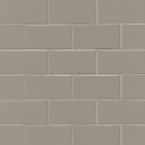 Traditions 3" x 6" Matte Ceramic Tile in Taupe