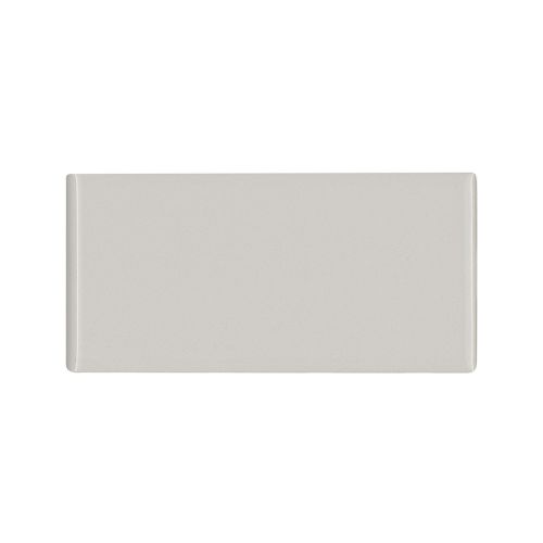 Traditions 3" x 6" - 3 Inch Side Glossy Ceramic Bullnose in Tender Gray