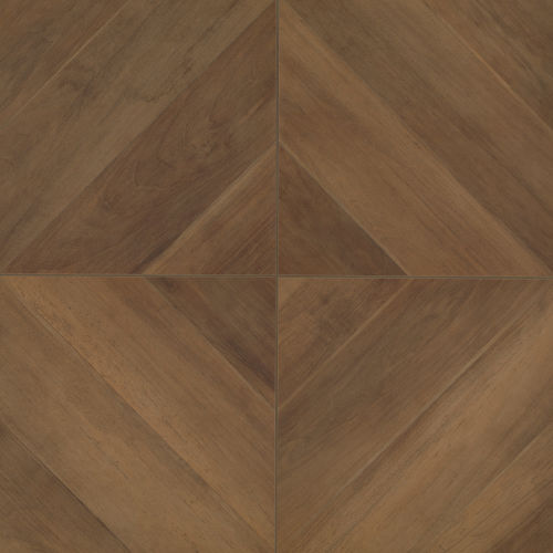 Antique 24" x 24" Wood Look Matte Porcelain Tile in Walnut