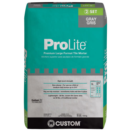 Custom ProLite Thin-Set in Gray - 30 lb. Bag
