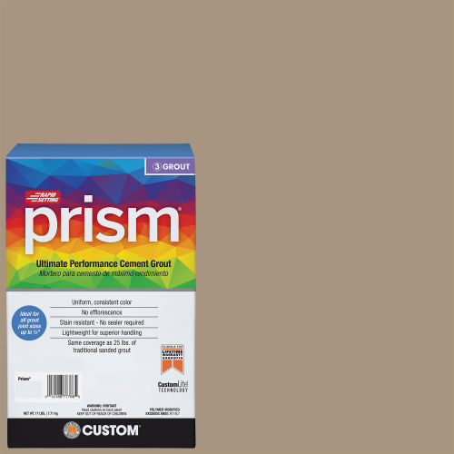 Custom Prism #145 Light Smoke 17lb. Sanded Grout