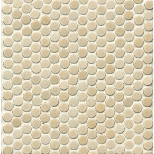 360 3/4" x 3/4" Penny Round Matte Mosaic Tile in Beige