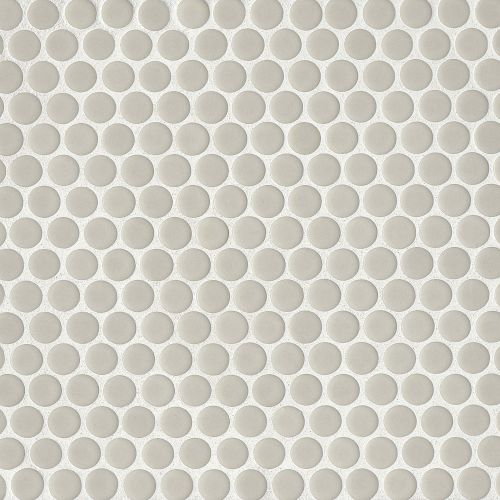 360 3/4" x 3/4" Penny Round Glossy Mosaic Tile in Off White