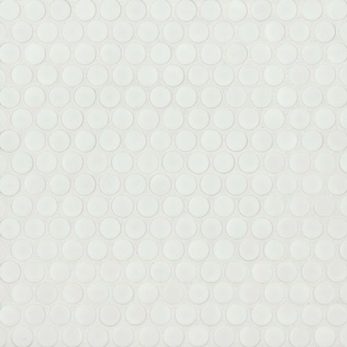 360 3/4" x 3/4" Penny Round Matte Mosaic Tile in White