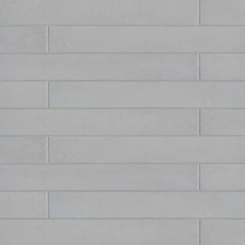 Allora 3" x 24" Matte Porcelain Tile in Solid Grey