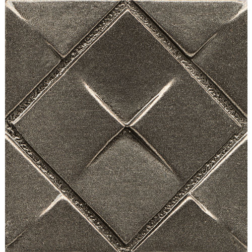 Ambiance 2" x 2" Matrix City Metal Resin Insert in Brushed Nickel