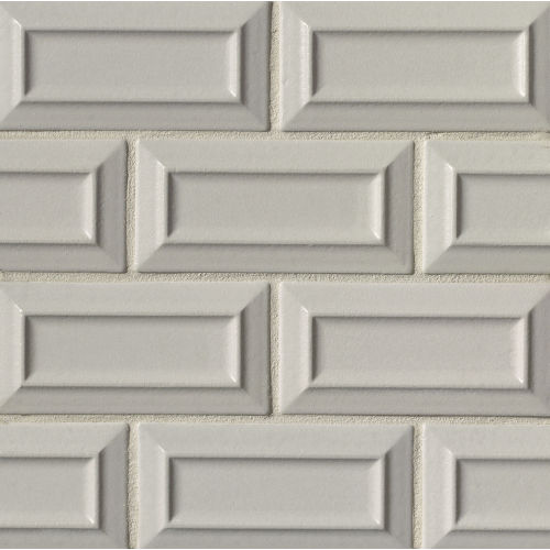Costa Allegra 3" x 6" Matte Ceramic Pacifico Deco Tile in Cinder