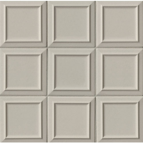 Costa Allegra 6" x 6" Matte Ceramic Pacifico Deco Tile in Cinder