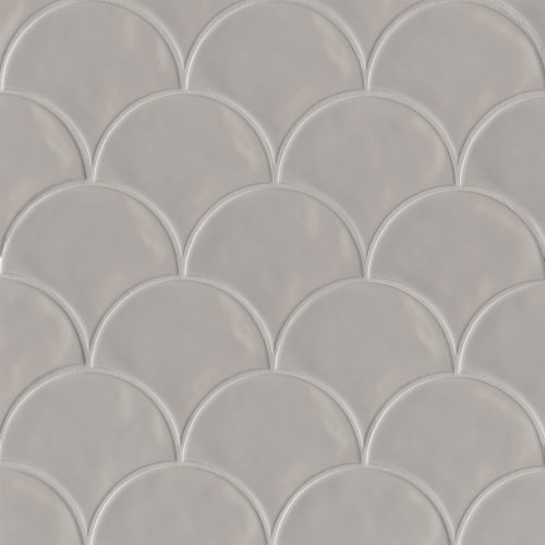 Sorrento 6" x 7" Wave Ceramic Wall Tile in Fiore