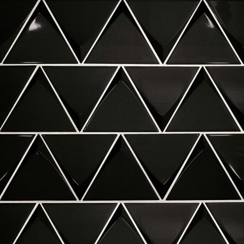 Triangolo 5" x 5" Wall Tile in Black