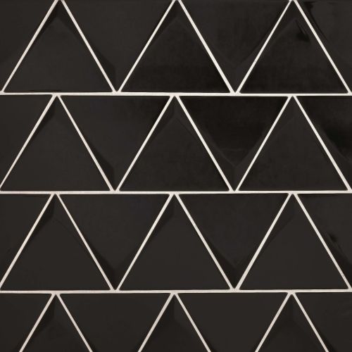 Triangolo 5" x 5" Wall Tile in Black