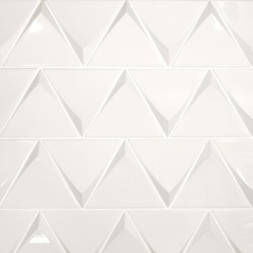 Triangolo 5" x 5" Wall Tile in White