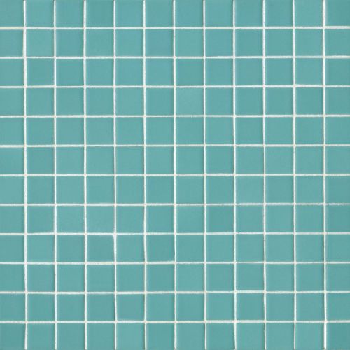 True 1" x 1" Floor & Wall Mosaic in Aqua