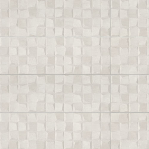 Calix 12" x 36" Matte Ceramic 3D Wall Tile in Grey